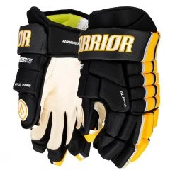Warrior Alpha FR Pro Hockey Gloves - Senior 24 Warrior Alpha FR Pro Hockey Gloves - Senior -Hockey Gear World warrior alpha fr pro hockey gloves senior black sport gold