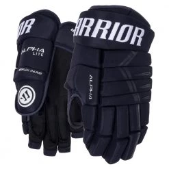 Warrior Alpha Lite Hockey Gloves - Junior -Hockey Gear World warrior alpha lite hockey gloves junior navy