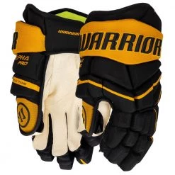 Warrior Alpha Pro Hockey Gloves - Junior -Hockey Gear World warrior alpha pro hockey gloves junior black sport gold