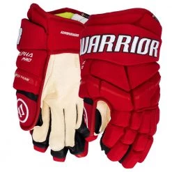Warrior Alpha Pro Hockey Gloves - Junior -Hockey Gear World warrior alpha pro hockey gloves junior red