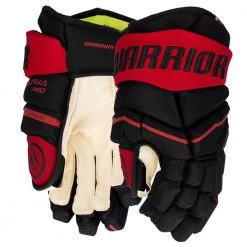 Warrior Alpha Pro Hockey Gloves - Senior -Hockey Gear World warrior alpha pro hockey gloves senior black red