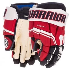 Warrior Covert Pro Hockey Gloves - Senior -Hockey Gear World warrior covert pro hockey gloves senior navy red white