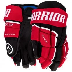 Warrior Covert QR5 30 Hockey Gloves - Junior -Hockey Gear World warrior covert qr5 30 hockey gloves junior black red