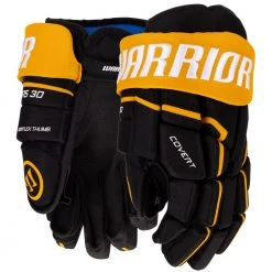 Warrior Covert QR5 30 Hockey Gloves - Junior -Hockey Gear World warrior covert qr5 30 hockey gloves junior black sport gold