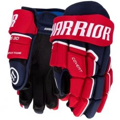 Warrior Covert QR5 30 Hockey Gloves - Junior -Hockey Gear World warrior covert qr5 30 hockey gloves junior navy red